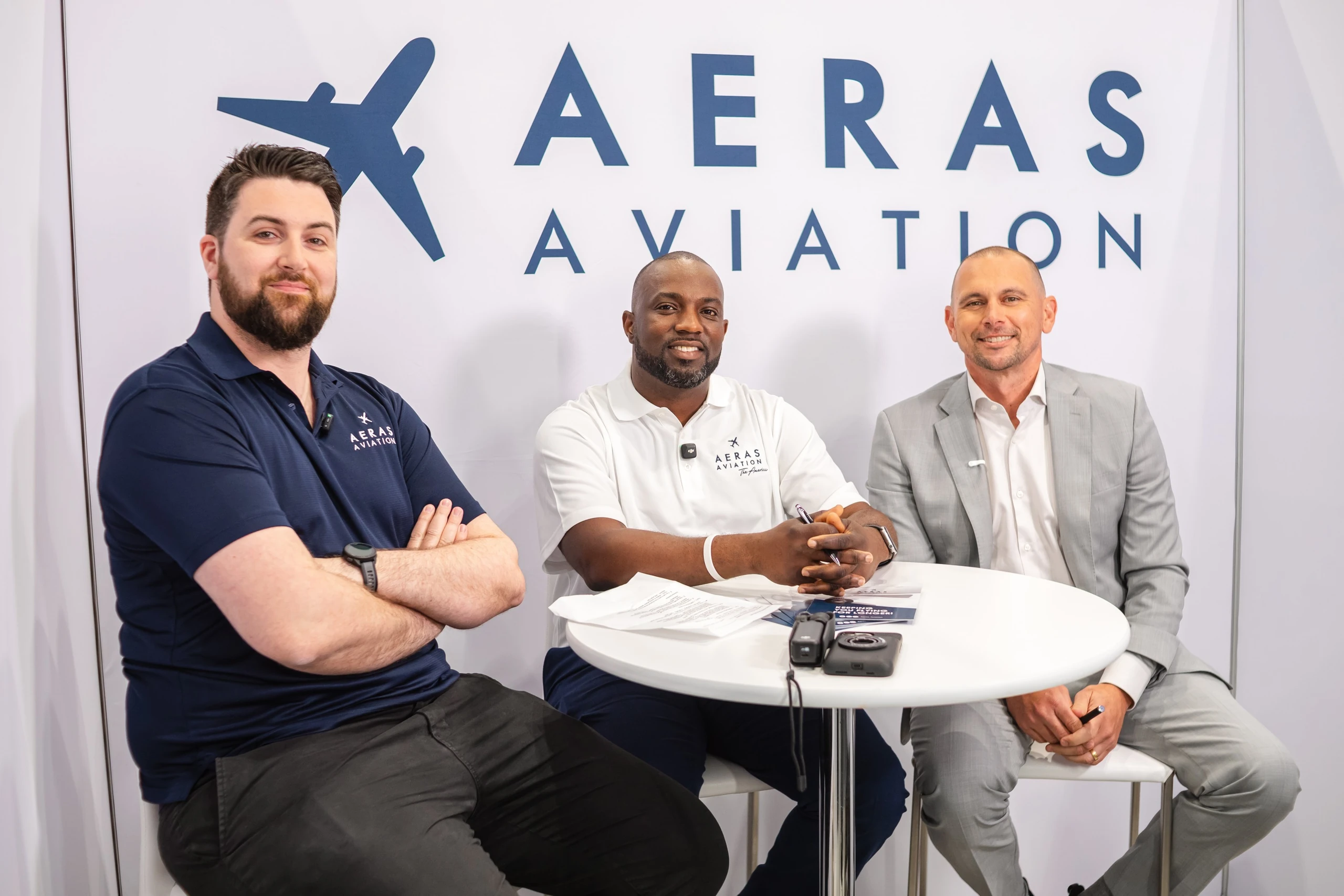 Aeras Aviation podcast room at MRO Americas